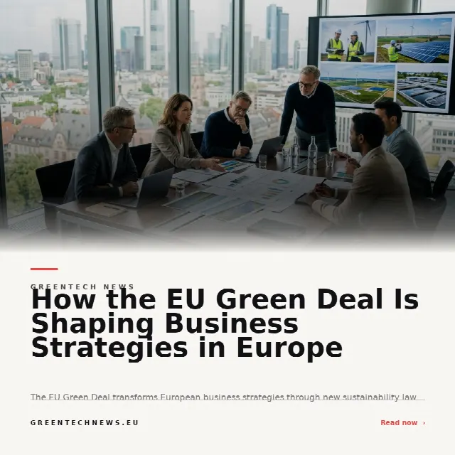 Share card for How the EU Green Deal Is Shaping Business Strategies in Europe