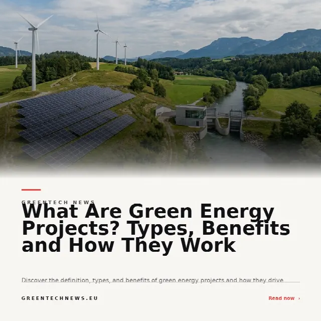 Share card for What Are Green Energy Projects? Types, Benefits and How They Work