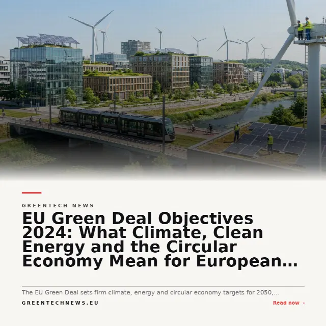 Share card for EU Green Deal Objectives 2024: What Climate, Clean Energy and the Circular Economy Mean for European Business