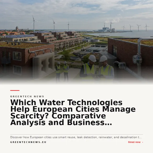 Share card for Which Water Technologies Help European Cities Manage Scarcity? Comparative Analysis and Business Implications