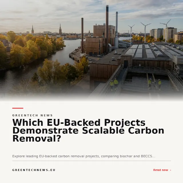 Share card for Which EU-Backed Projects Demonstrate Scalable Carbon Removal?