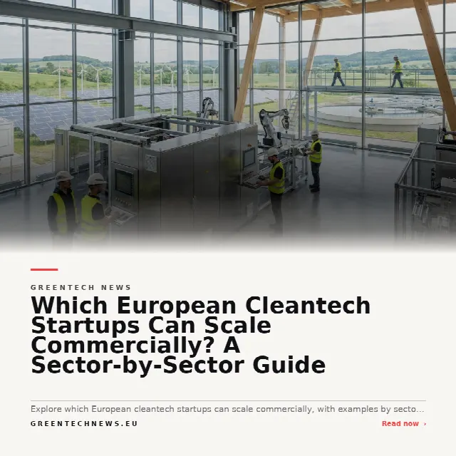 Share card for Which European Cleantech Startups Can Scale Commercially? A Sector-by-Sector Guide